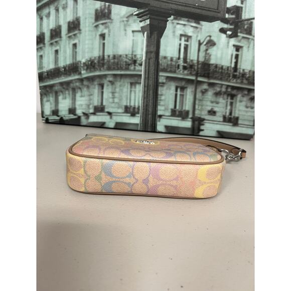 Coach CDC38 Nolita 19 In Rainbow Signature Canvas IN Sand Multi - Picture 5 of 9